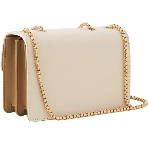 Peach And Pockets Beige Cross Body Bag