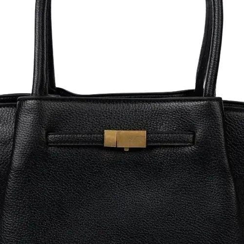 Peach And Pockets Black Classic Shoulder Bag