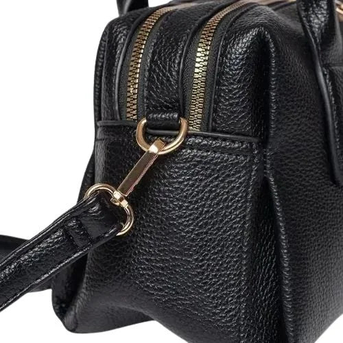 Peach And Pockets Black Classic Bag