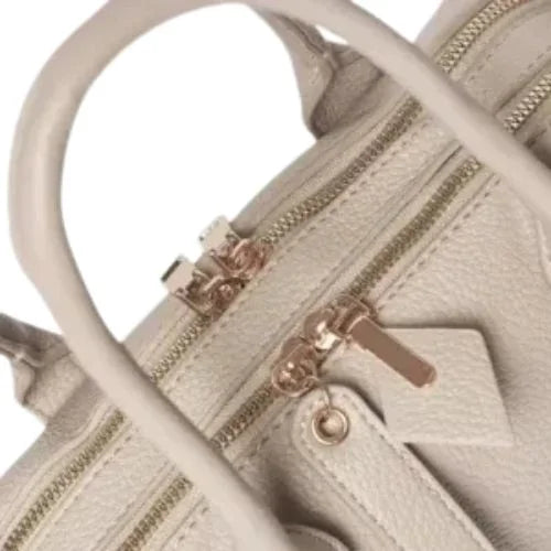 Peach And Pockets Beige Classic Bag