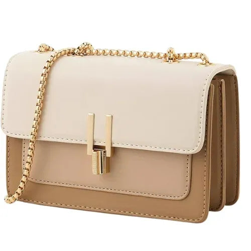 Peach And Pockets Beige Cross Body Bag