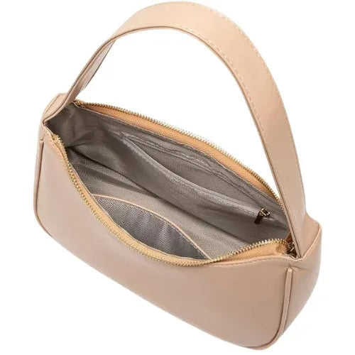Peach And Pockets Beige Mini Bag
