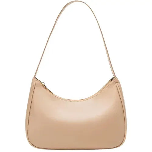 Peach And Pockets Beige Mini Bag