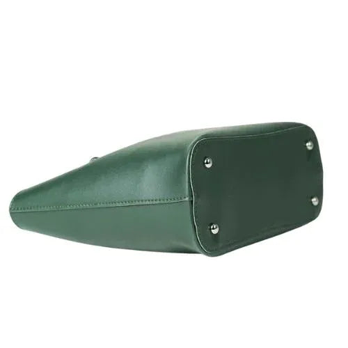 Peach And Pockets Green Tote Bag