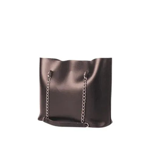 Peach And Pockets Maroon Tote Bag