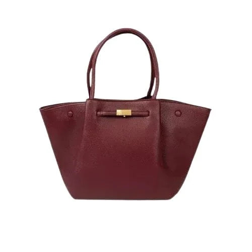 Peach And Pockets Burgundy Shoulder Bag