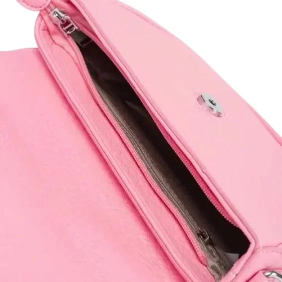 Peach And Pockets Pink Crossbody Bag