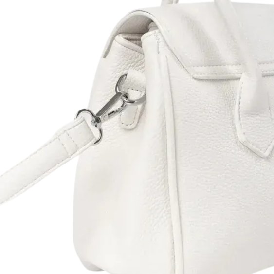Peach And Pockets White Strap Shoulder Bag