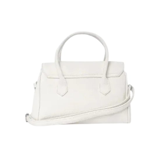 Peach And Pockets White Strap Shoulder Bag