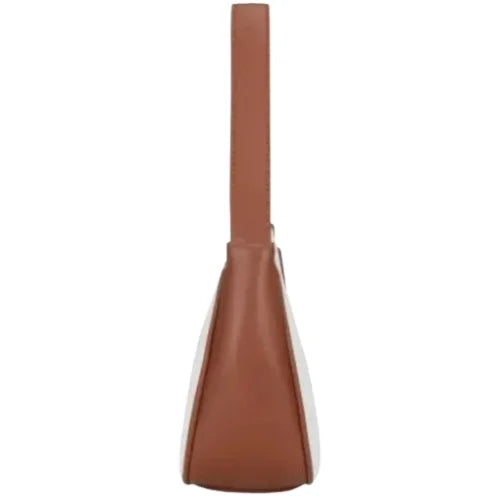 Peach And Pockets Brown Tote HandBag