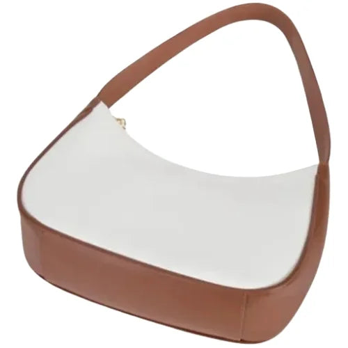 Peach And Pockets Brown Tote HandBag