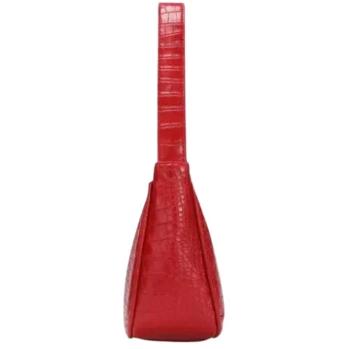 Peach And Pockets Red Shoulder Bag